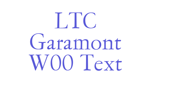 LTC Garamont W00 Text Font Download