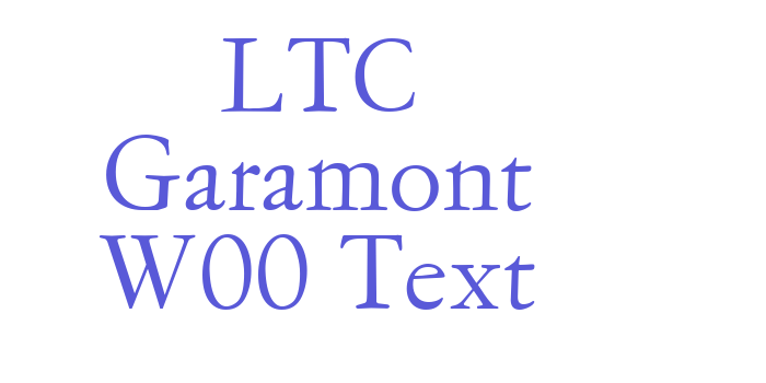 LTC Garamont W00 Text Font