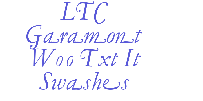 LTC Garamont W00 Txt It Swashes Font Download