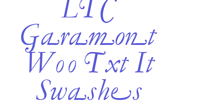 LTC Garamont W00 Txt It Swashes Font