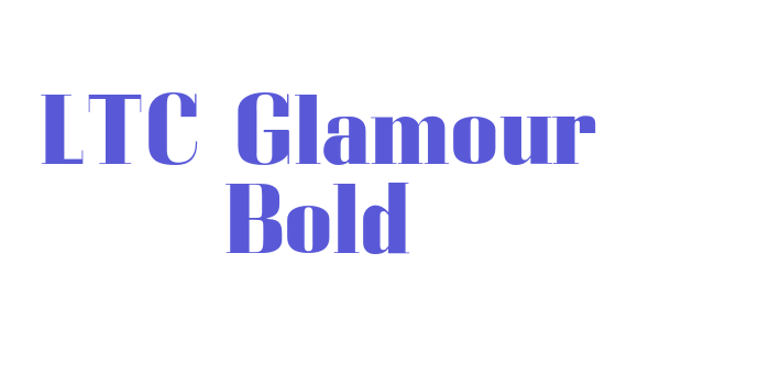 LTC Glamour Bold Font Download