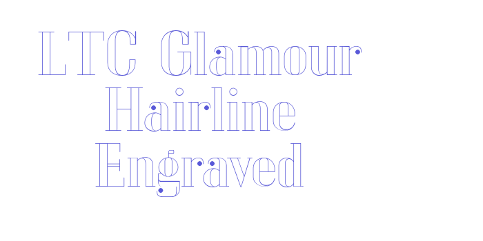 LTC Glamour Hairline Engraved Font Download