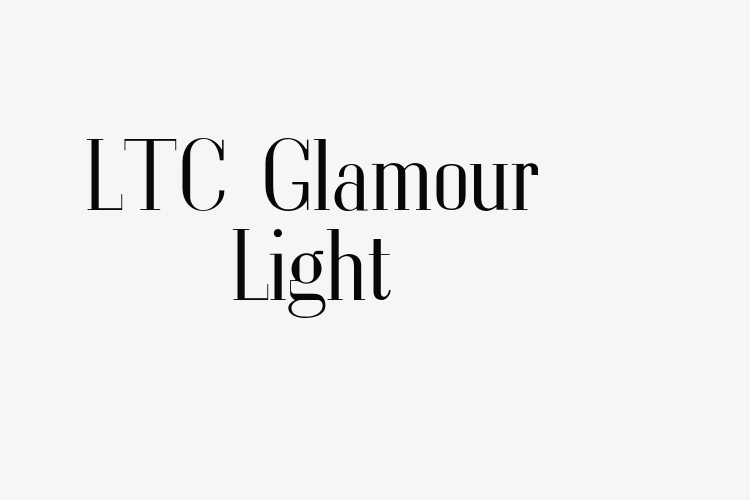 LTC Glamour Light font download