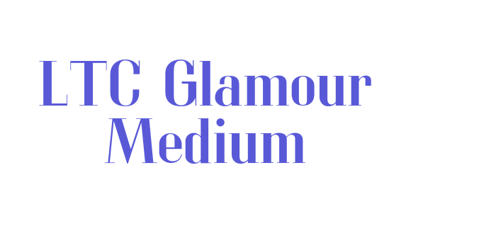 LTC Glamour Medium Font Download