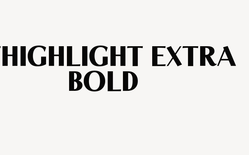 LTHighlight-Extra Bold Font