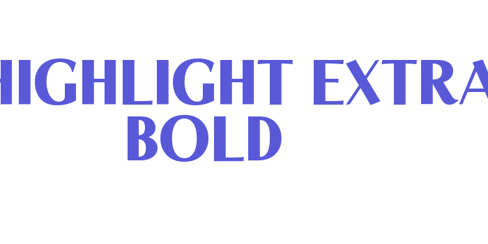 LTHighlight-Extra Bold Font Download