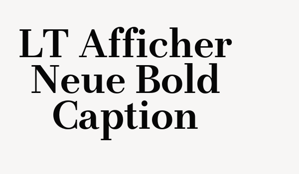 LT Afficher Neue Bold Caption Font