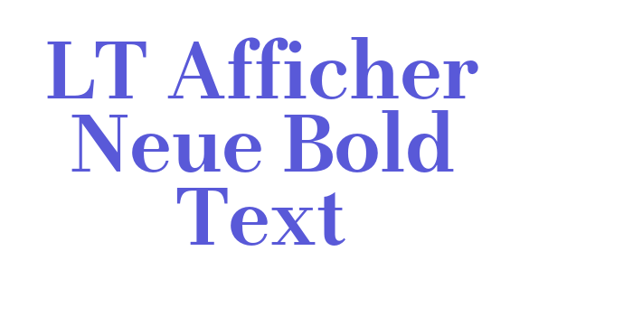 LT Afficher Neue Bold Text Font Download