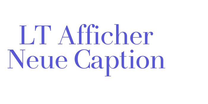 LT Afficher Neue Caption Font Download