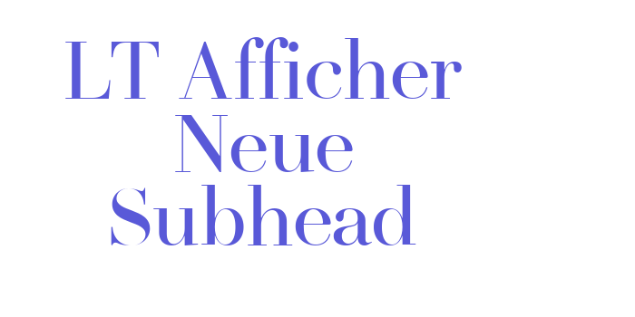 LT Afficher Neue Subhead Font Download