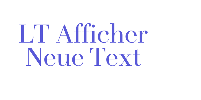 LT Afficher Neue Text Font Download