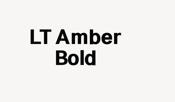 LT Amber Bold Font