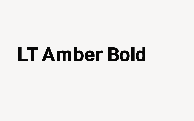 LT Amber Bold Font