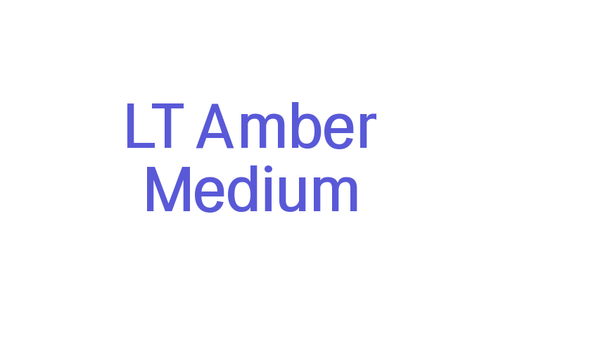 LT Amber Medium Font Download