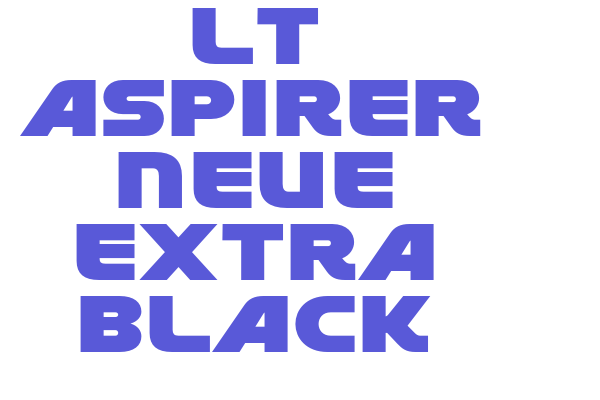 LT Aspirer Neue Extra Black Font