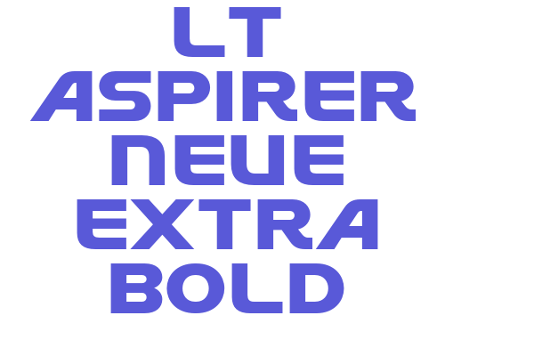 LT Aspirer Neue Extra Bold Font