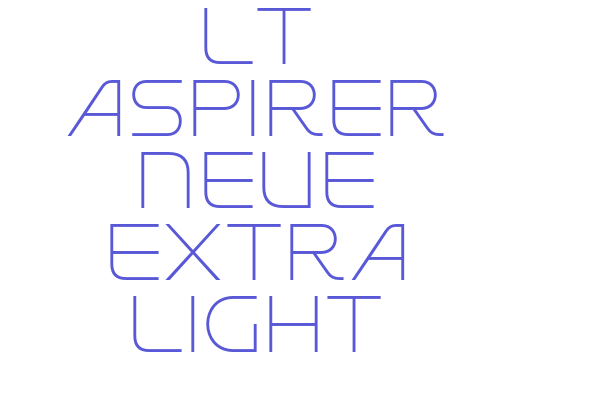 LT Aspirer Neue Extra Light Font