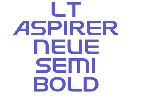 LT Aspirer Neue Semi Bold Font