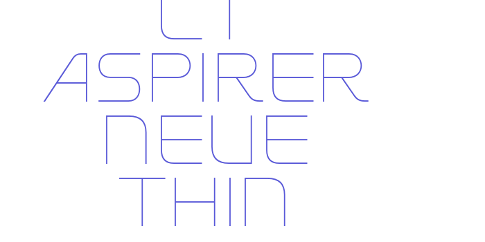 LT Aspirer Neue Thin Font