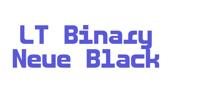 LT Binary Neue Black Font Download