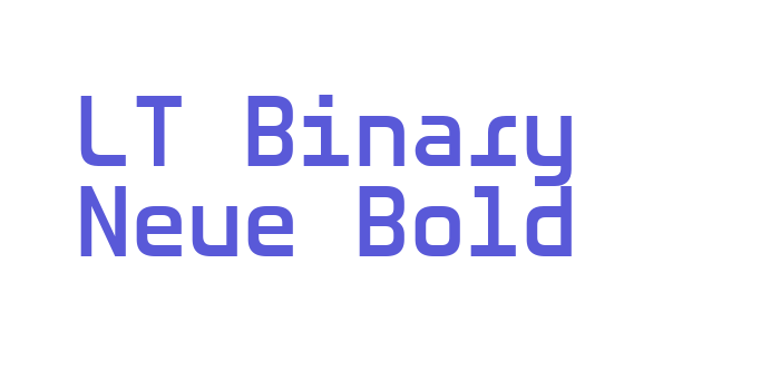 LT Binary Neue Bold Font Download