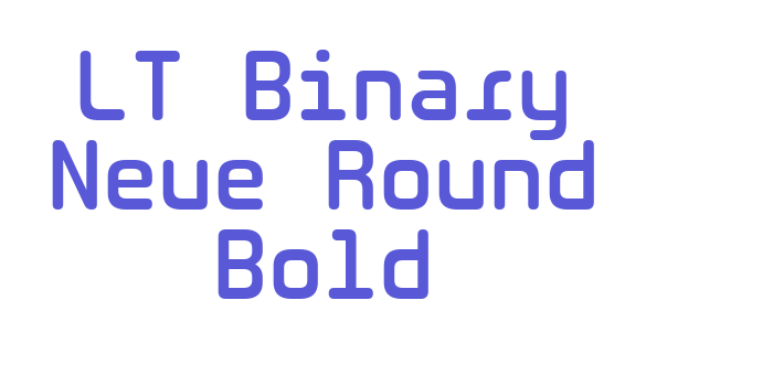 LT Binary Neue Round Bold Font Download