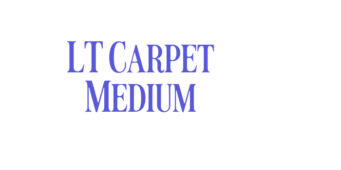 LT Carpet Medium Font Download