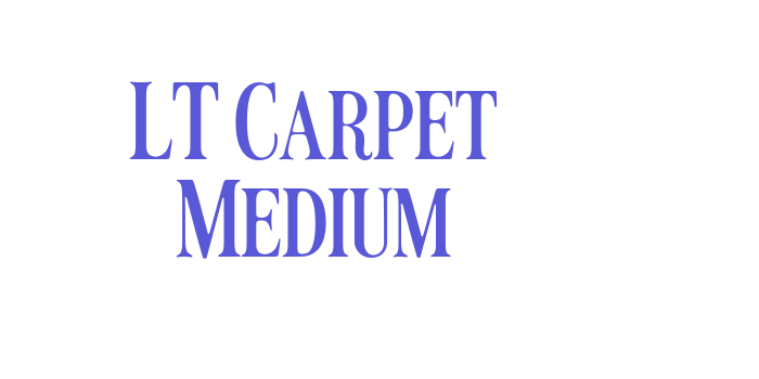 LT Carpet Medium Font