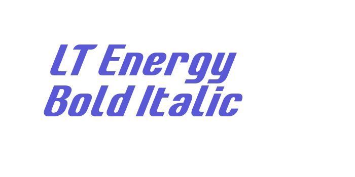 LT Energy Bold Italic Font Download