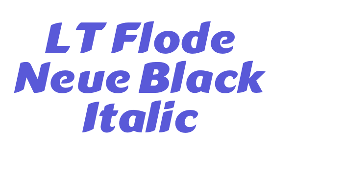 LT Flode Neue Black Italic Font Download