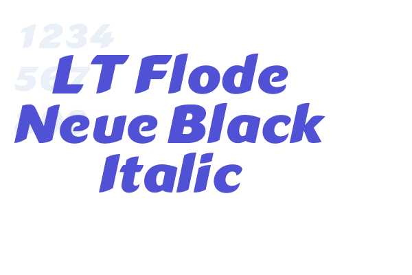 LT Flode Neue Black Italic