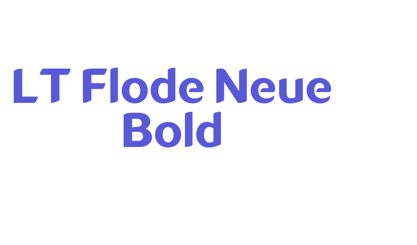 LT Flode Neue Bold Font Download