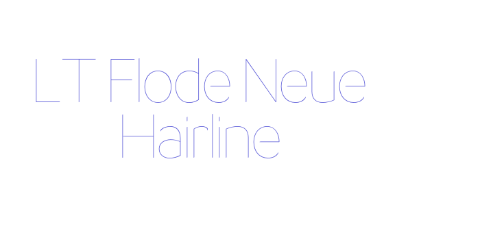 LT Flode Neue Hairline Font Download