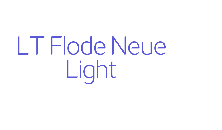 LT Flode Neue Light Font Download