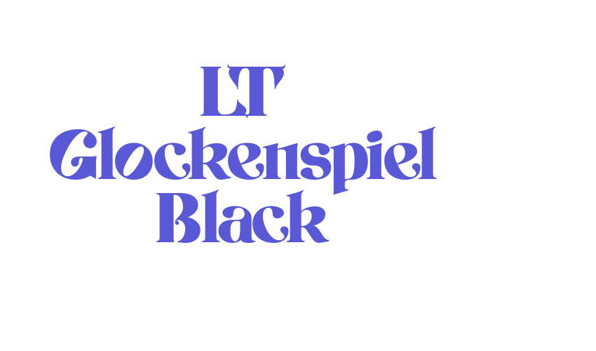 LT Glockenspiel Black Font