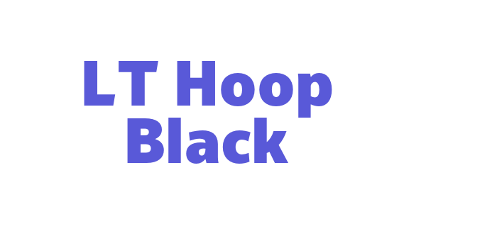 LT Hoop Black Font Download