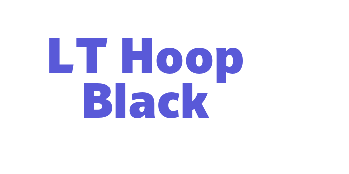 LT Hoop Black Font