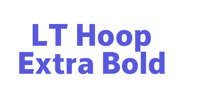 LT Hoop Extra Bold Font