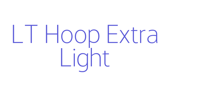 LT Hoop Extra Light Font Download