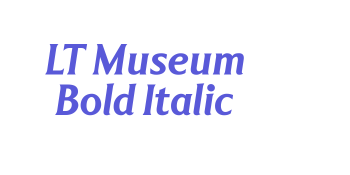 LT Museum Bold Italic Font Download