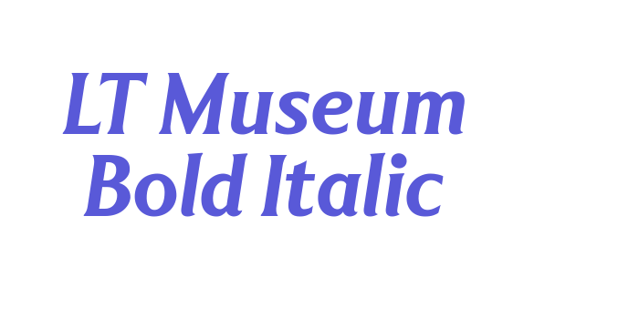 LT Museum Bold Italic Font