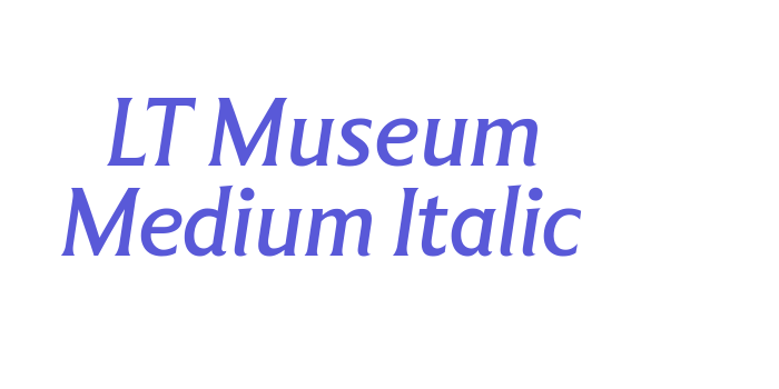 LT Museum Medium Italic Font Download