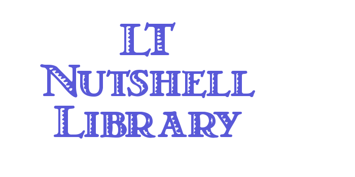 LT Nutshell Library Font Download