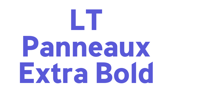 LT Panneaux Extra Bold Font