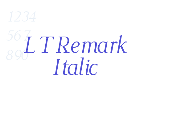 LT Remark Italic