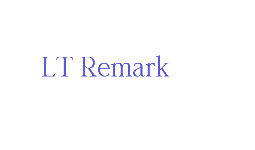 LT Remark Font Download