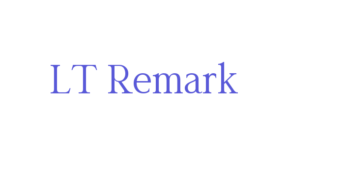 LT Remark Font Download