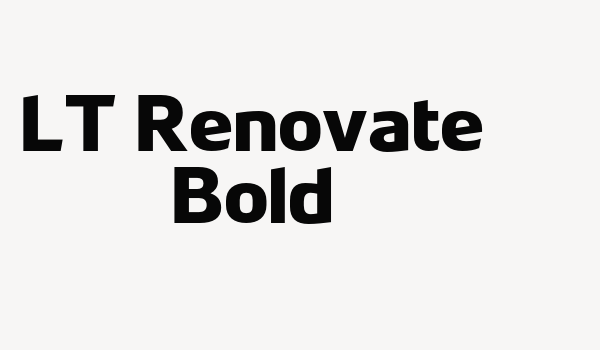 LT Renovate Bold Font