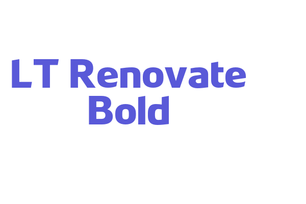 LT Renovate Bold Font