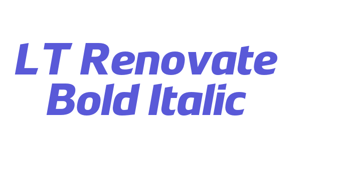 LT Renovate Bold Italic Font Download